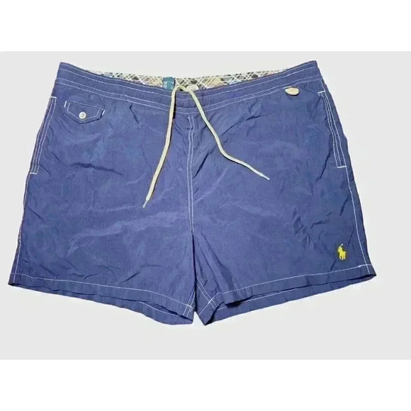 Polo Ralph Lauren Other - Vintage Polo Ralph Lauren Swim Trunks Mens XXL Navy Blue Bathing Suit Shorts